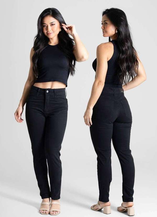 Sawary - Calça Sarja Sawary Push Up - 280645 Preto 2