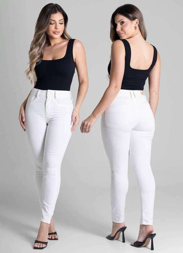 Sawary - Calça Sarja Sawary Push Up -280908 Bege 6