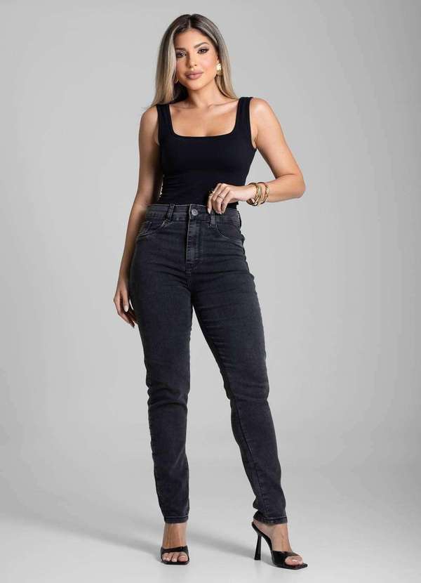 Sawary - Calça Sarja Sawary Push Up - 282390 Preto 2