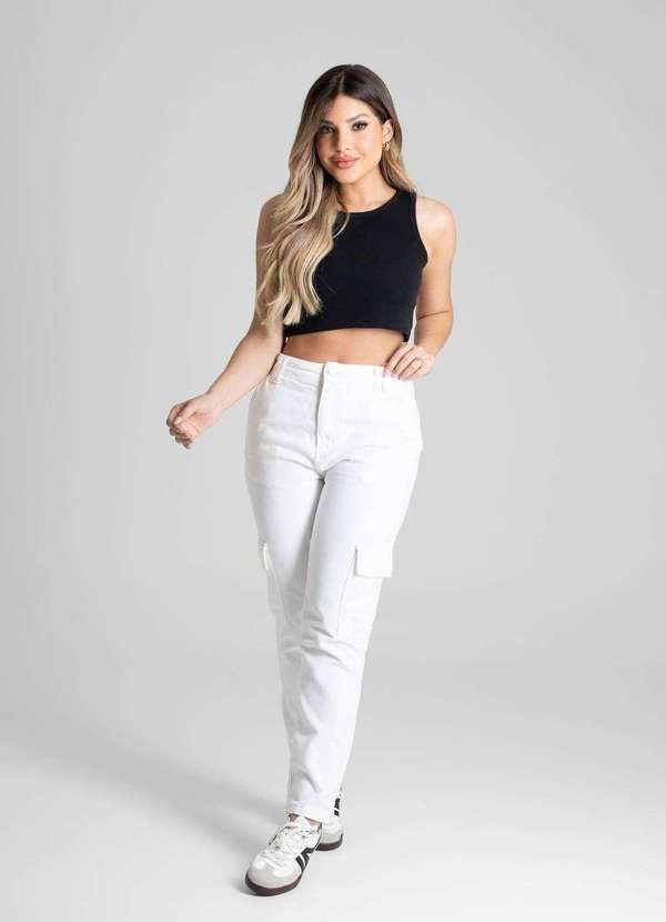 Sawary - Calça Sarja Sawary Reta - 273928 Bege 2