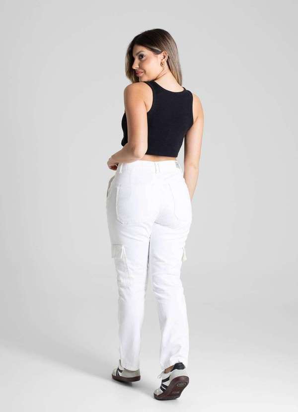 Sawary - Calça Sarja Sawary Reta - 273928 Bege 4