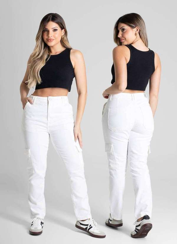 Sawary - Calça Sarja Sawary Reta - 273928 Bege 6