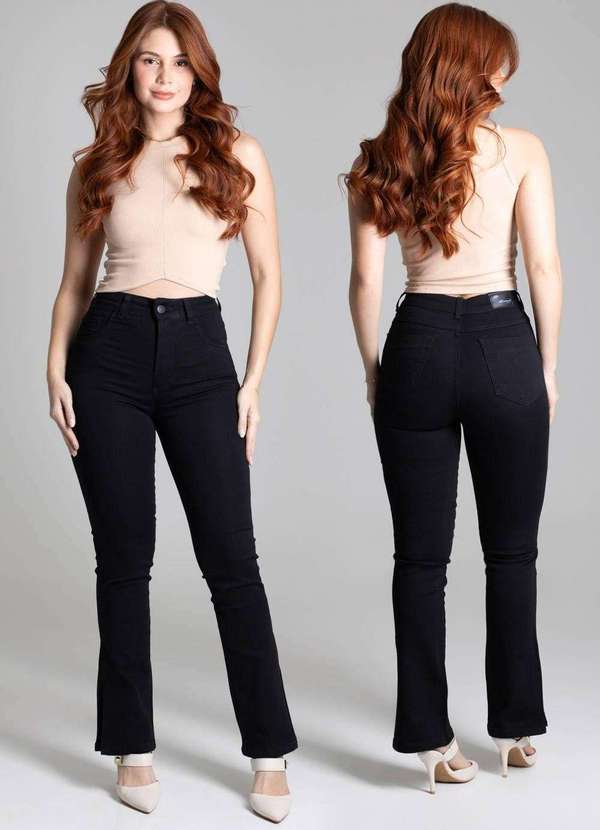 Sawary - Calça Sarja Sawary Reta - 275006 Preto 6