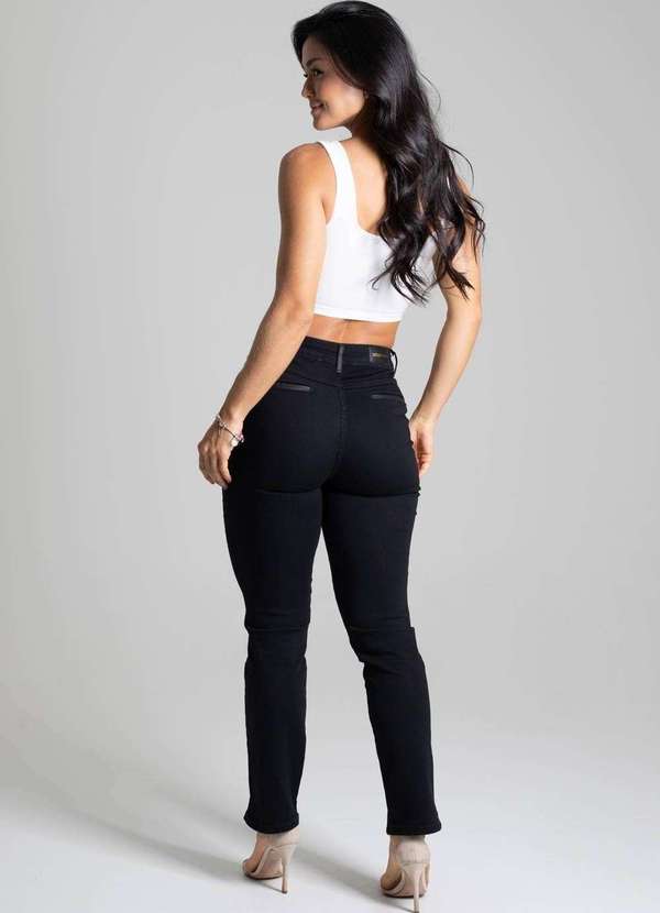 Sawary - Calça Sarja Sawary Reta - 276791 Preto 4