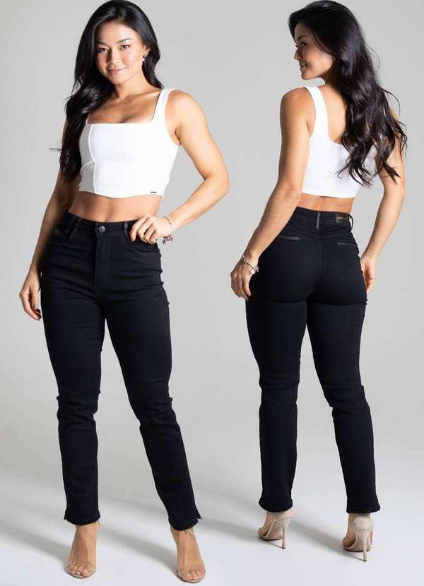 Sawary - Calça Sarja Sawary Reta - 276791 Preto 6