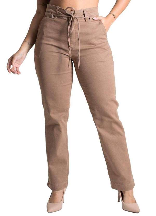 Sawary - Calça Sarja Sawary Reta - 277705 Marrom