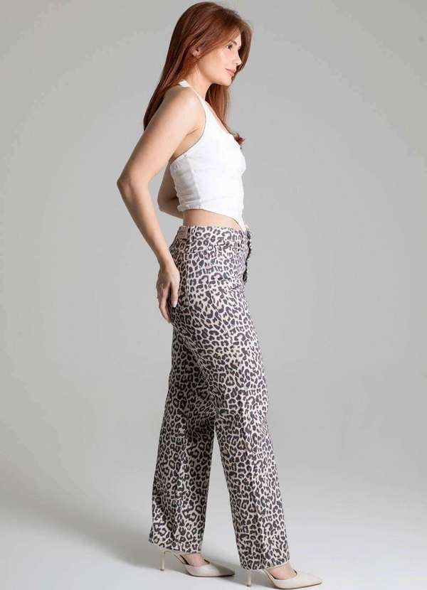 Sawary - Calça Sarja Sawary Reta - 277912 Bege 3