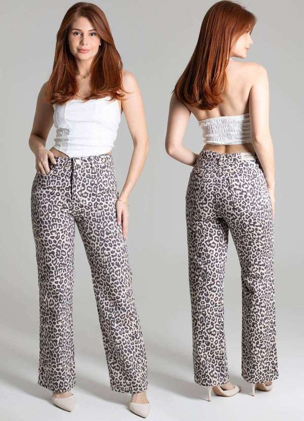 Sawary - Calça Sarja Sawary Reta - 277912 Bege 6