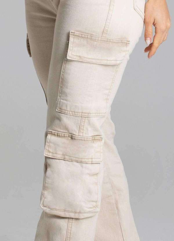 Sawary - Calça Sarja Sawary Reta - 278271 Bege 5