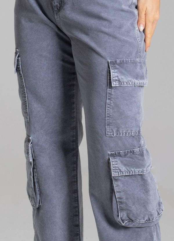 Sawary - Calça Sarja Sawary Reta - 278902 Cinza 5