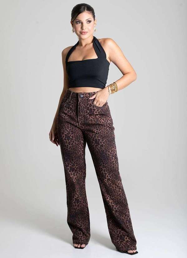 Sawary - Calça Sarja Sawary Reta - 279413 Marrom 2