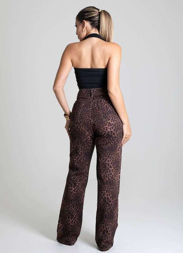 Sawary - Calça Sarja Sawary Reta - 279413 Marrom 4