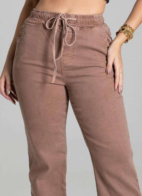 Sawary - Calça Sarja Sawary Reta - 279570 Bege 5