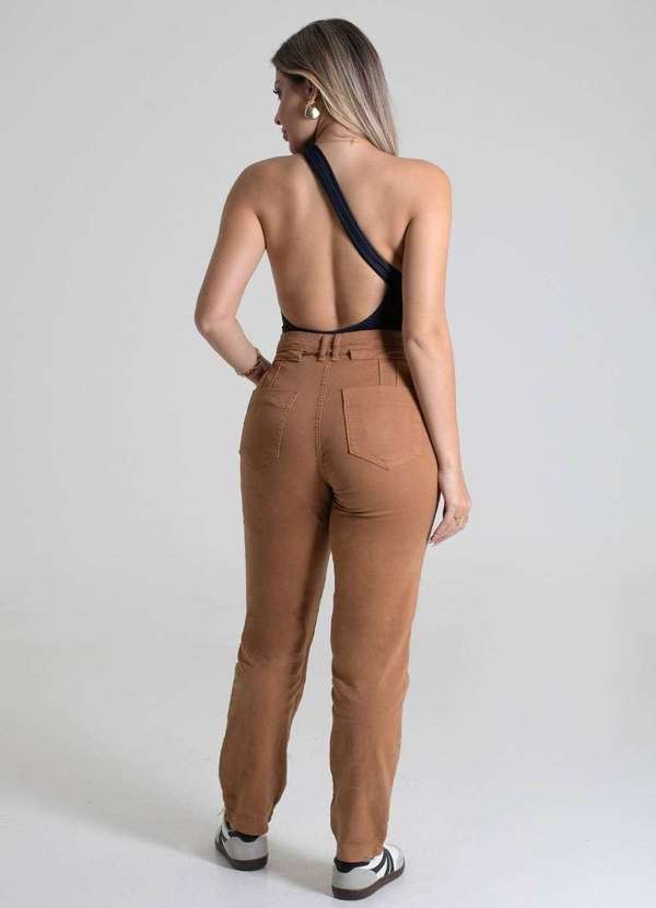 Sawary - Calça Sarja Sawary Reta - 279673 Bege 4