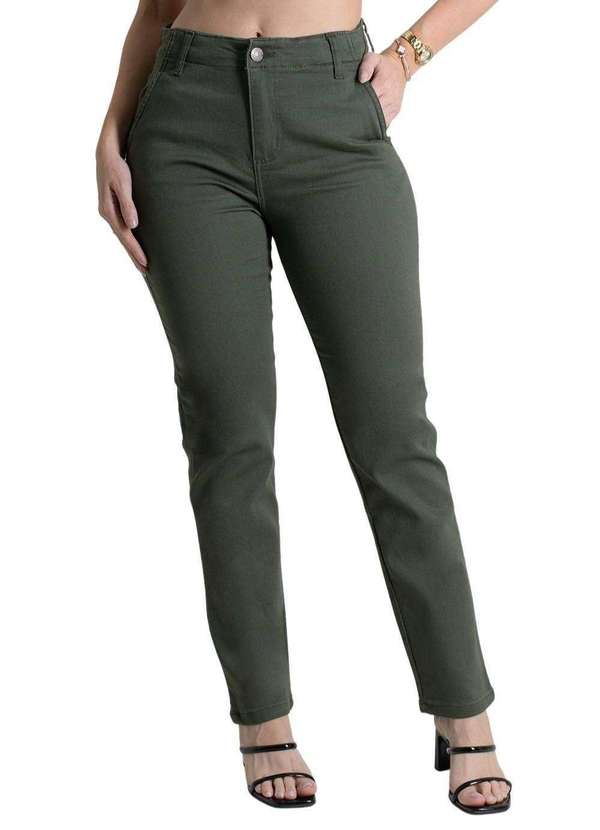 Sawary - Calça Sarja Sawary Reta - 279833 Verde