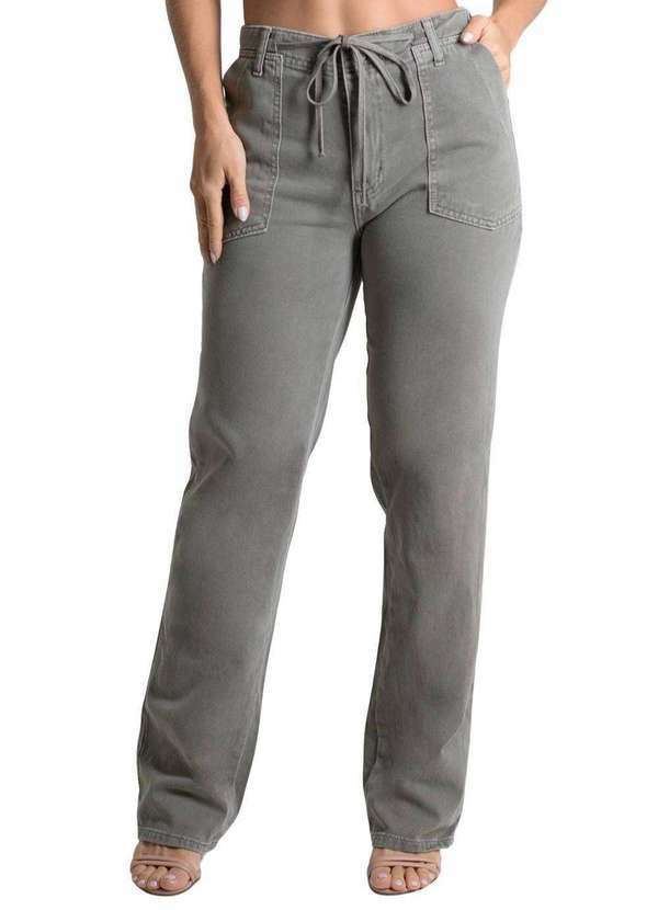 Sawary - Calça Sarja Sawary Reta - 279934 Verde