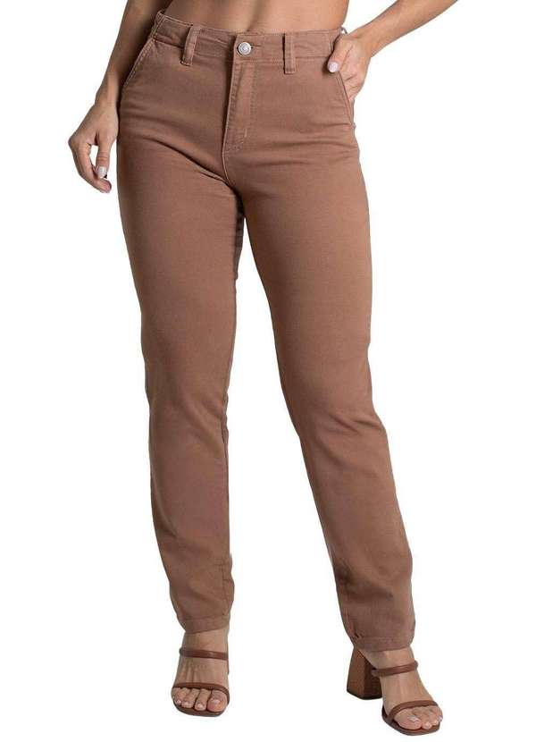 Sawary - Calça Sarja Sawary Reta - 280014 Marrom