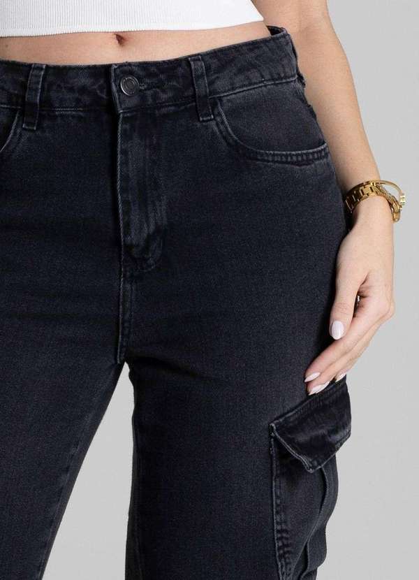 Sawary - Calça Sarja Sawary Reta - 280256 Preto 4