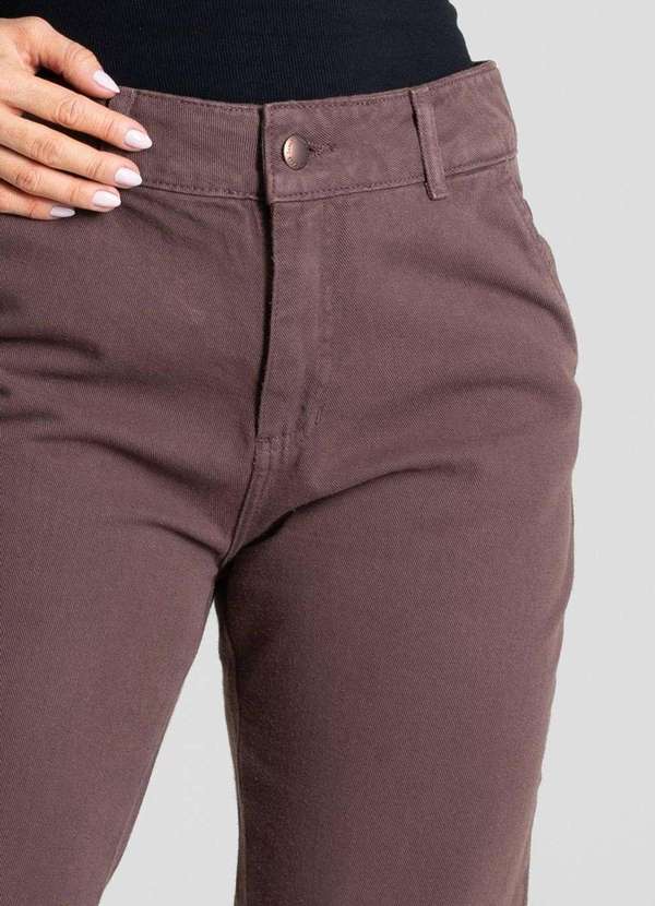 Sawary - Calça Sarja Sawary Reta - 280594 Marrom 3