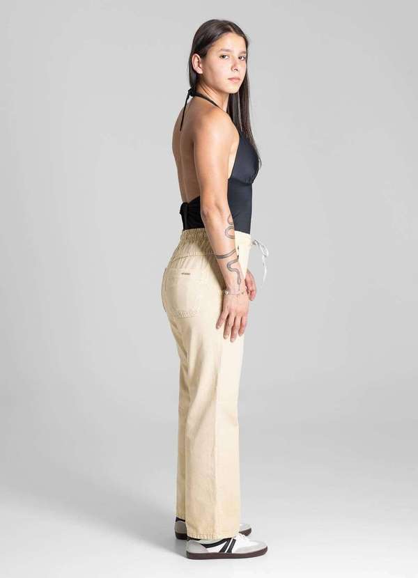 Sawary - Calça Sarja Sawary Reta - 281433 Amarelo 3