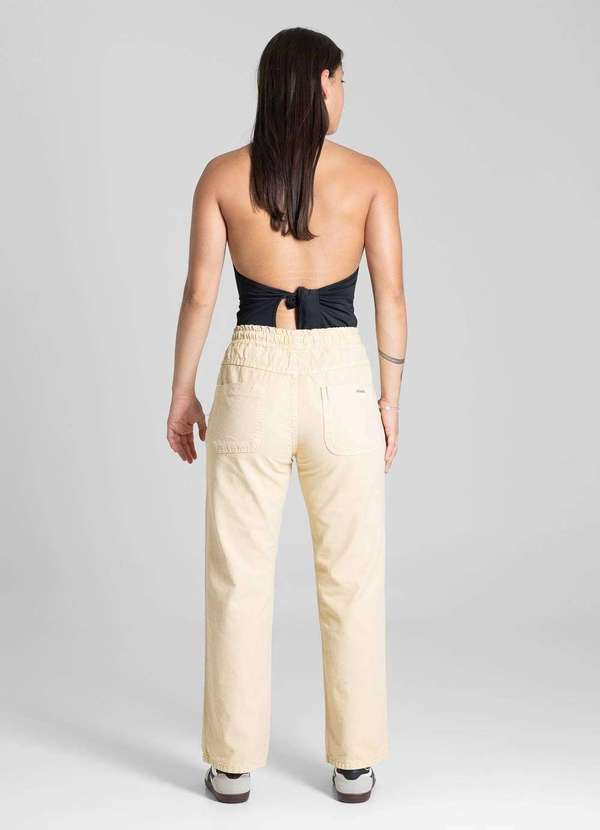 Sawary - Calça Sarja Sawary Reta - 281433 Amarelo 4