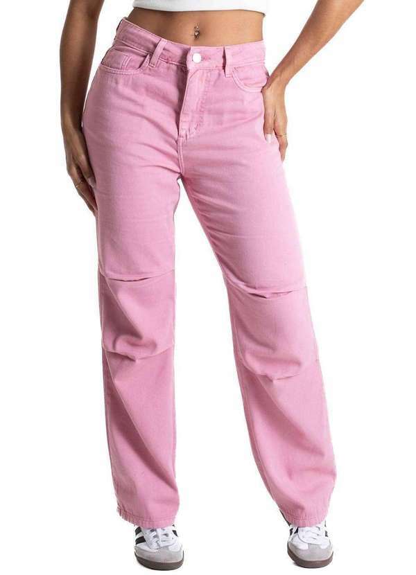 Sawary - Calça Sarja Sawary Reta - 281591 Rosa