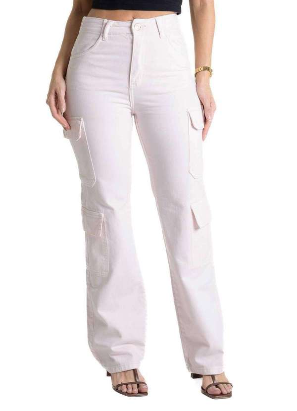 Sawary - Calça Sarja Sawary Reta - 281967 Rosa