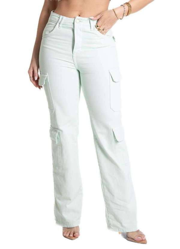 Sawary - Calça Sarja Sawary Reta - 281968 Verde