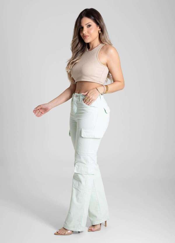 Sawary - Calça Sarja Sawary Reta - 281968 Verde 3