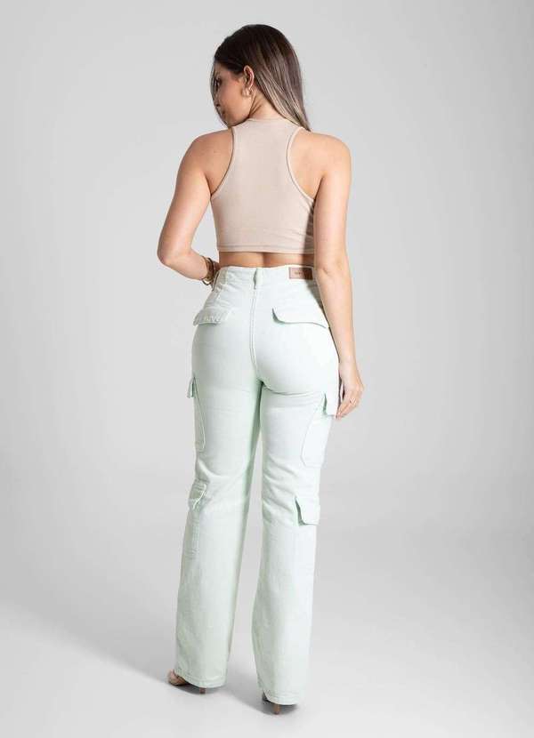 Sawary - Calça Sarja Sawary Reta - 281968 Verde 4