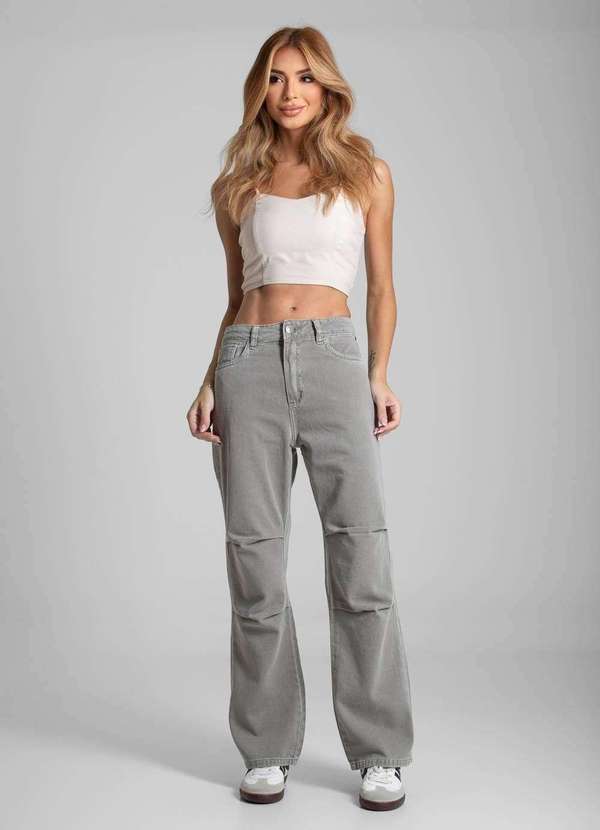 Sawary - Calça Sarja Sawary Reta - 282666 Verde 2