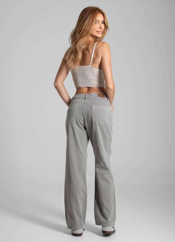 Sawary - Calça Sarja Sawary Reta - 282666 Verde 4