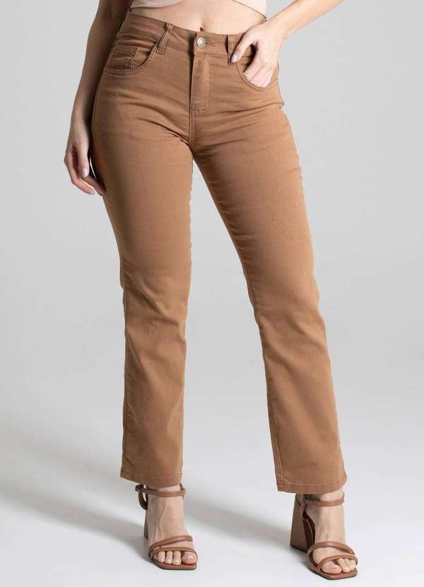 Sawary - Calça Sarja Sawary Reta - 277311 Marrom 5