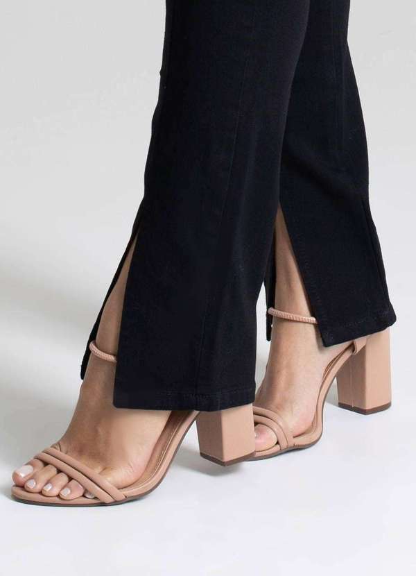 Sawary - Calça Sarja Sawary Reta Preto 4