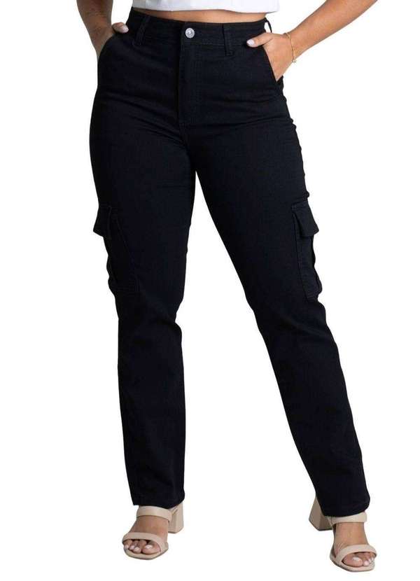 Sawary - Calça Sarja Sawary Reta - 278719 Preto
