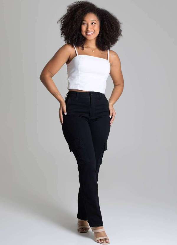 Sawary - Calça Sarja Sawary Reta - 278719 Preto 2