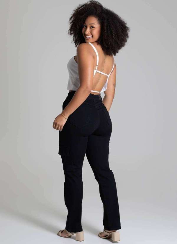 Sawary - Calça Sarja Sawary Reta - 278719 Preto 5