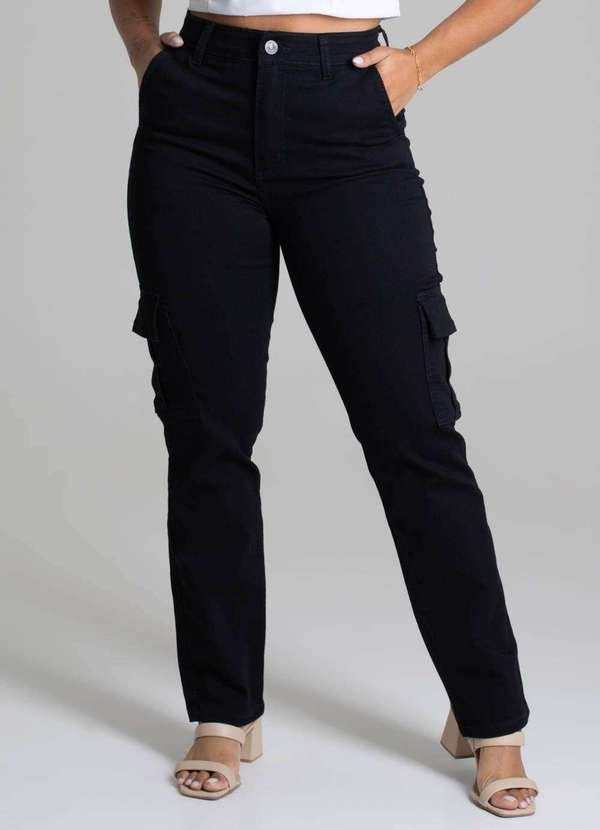 Sawary - Calça Sarja Sawary Reta - 278719 Preto 7