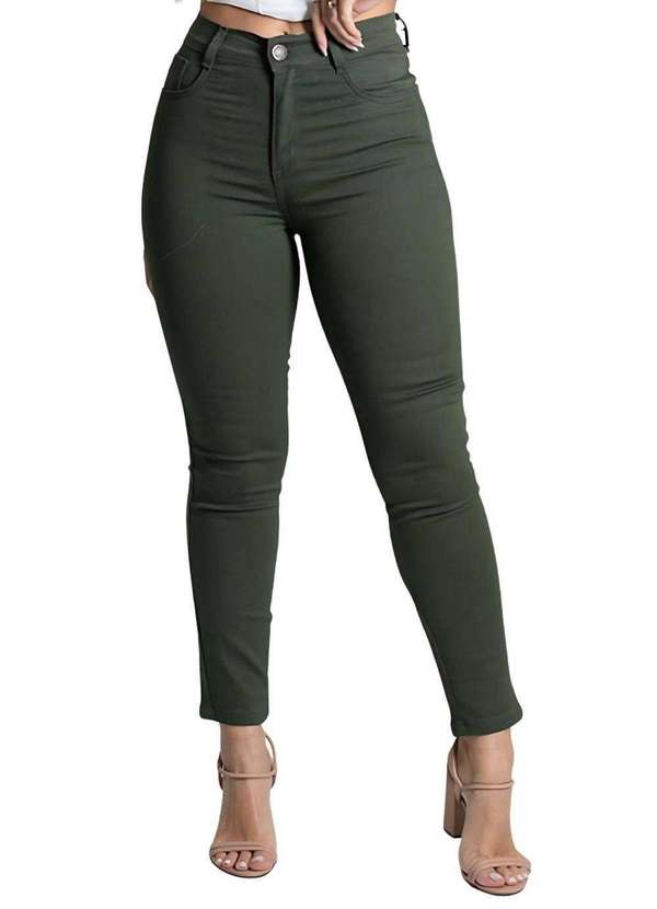 Sawary - Calça Sarja Sawary Skinny - 277068 Verde