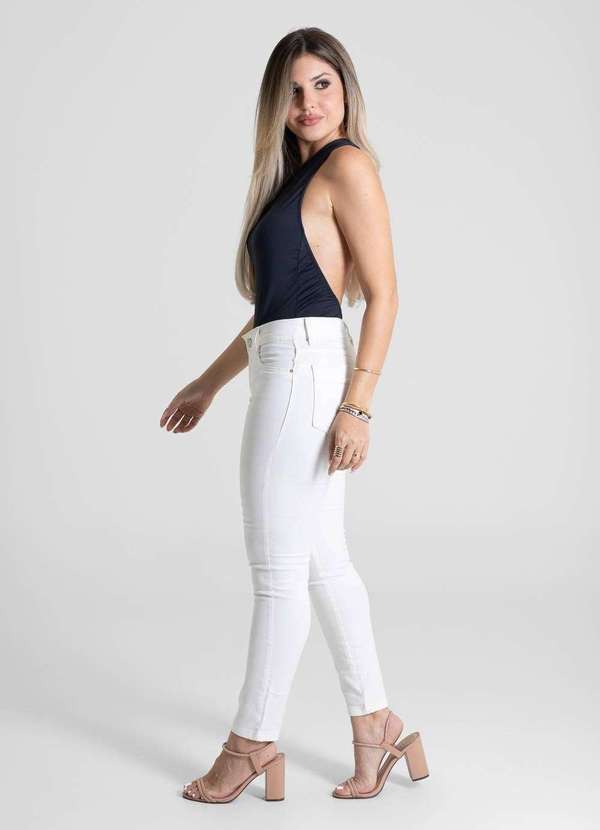 Sawary - Calça Sarja Sawary Skinny - 278678 Bege 3