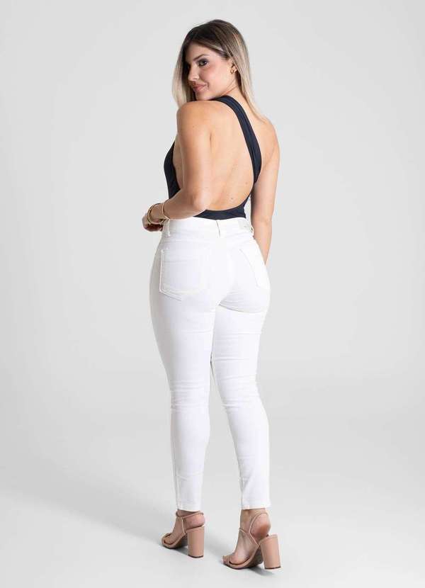Sawary - Calça Sarja Sawary Skinny - 278678 Bege 4