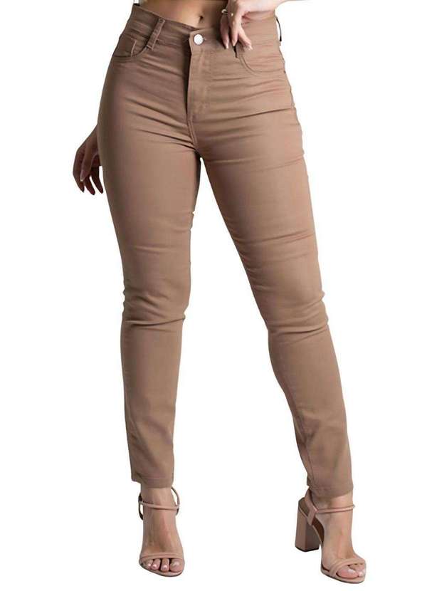 Sawary - Calça Sarja Sawary Skinny - 277092 Bege