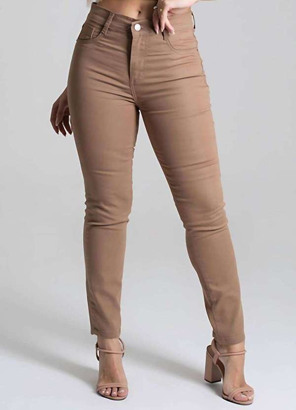Sawary - Calça Sarja Sawary Skinny - 277092 Bege 5