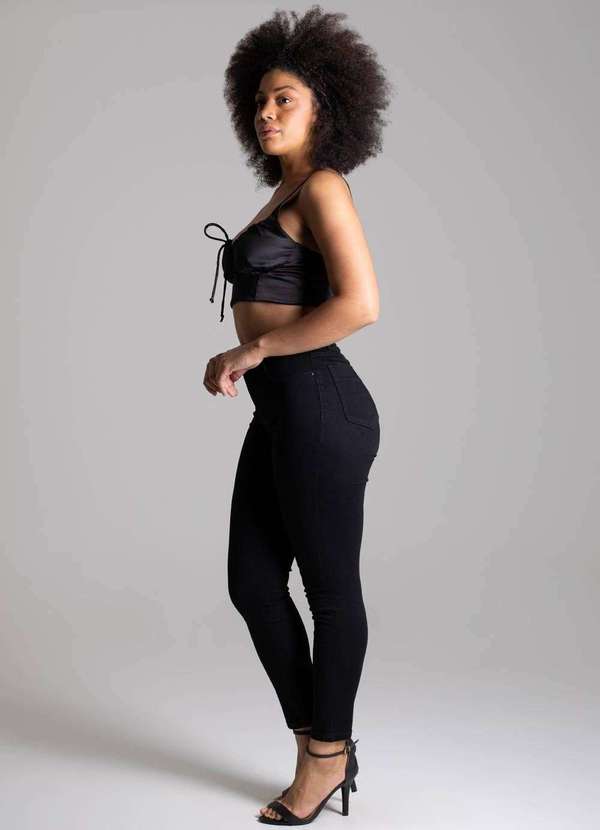 Sawary - Calça Sarja Sawary Skinny - 265658 Preto 3