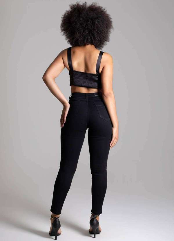 Sawary - Calça Sarja Sawary Skinny - 265658 Preto 4