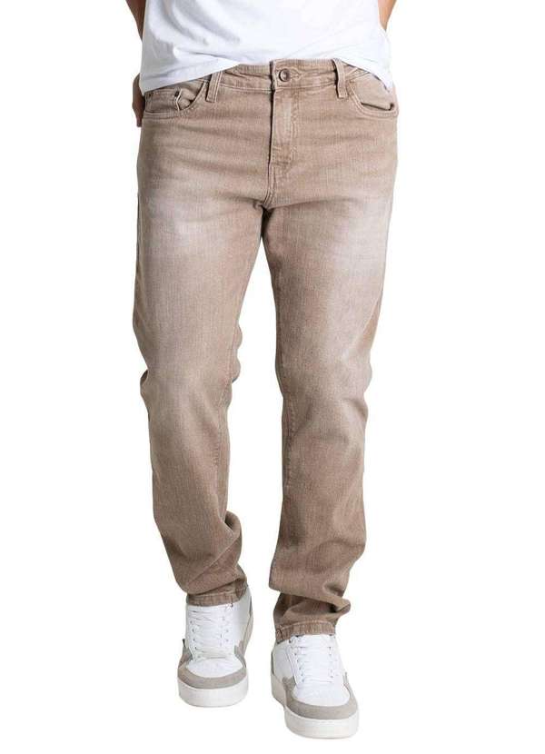 Sawary - Calça Sarja Sawary Slim - 279155 Bege