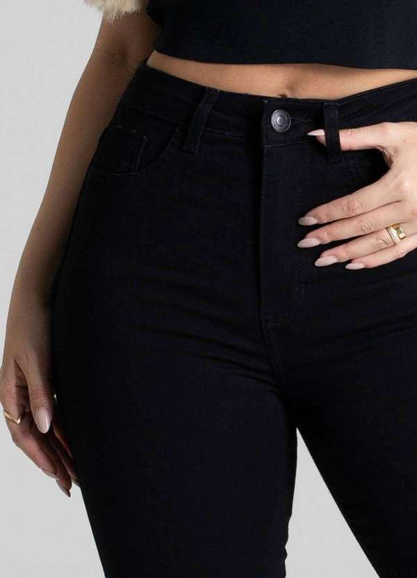 Sawary - Calça Sarja Sawary Super Lipo Boot Cut - 281115 Preto 5