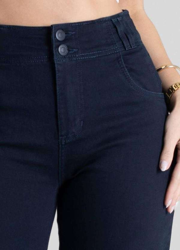 Sawary - Calça Sarja Sawary Wide Leg - 280541 Azul 5