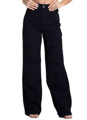 Calça Sarja Sawary Wide Leg - 281947 - SAWARY