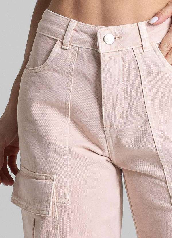 Sawary - Calça Sarja Sawary Wide Leg - 282296 Rosa 5